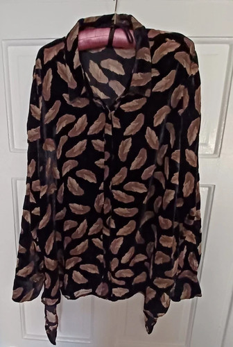 Woman velvet blouse - woman's,