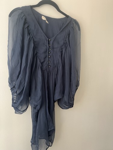 Sexy elegant blouse navy - , blue/
