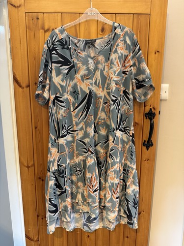 Label lab blue - label, floral