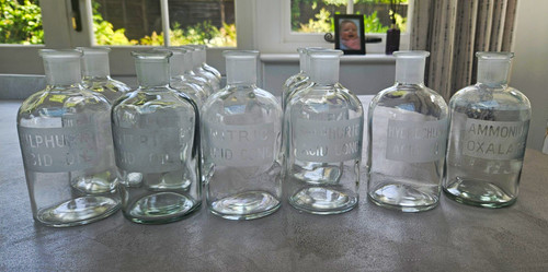Set vintage clear - vintage, glass