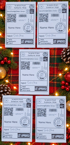 Custom rude christmas stickers - christmas,