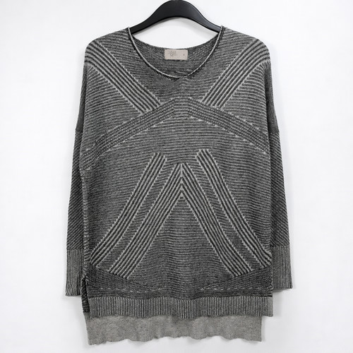 Label lab grey geometric knit - label,