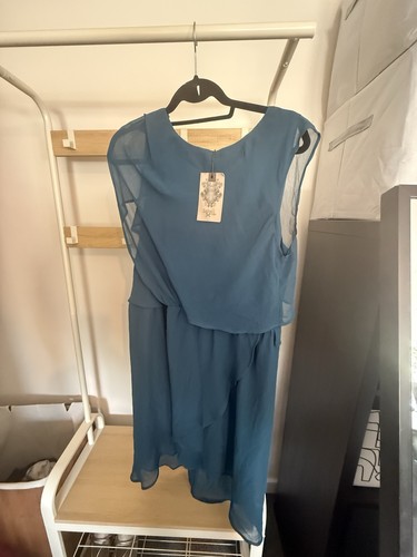 Label lab teal blue - label, size