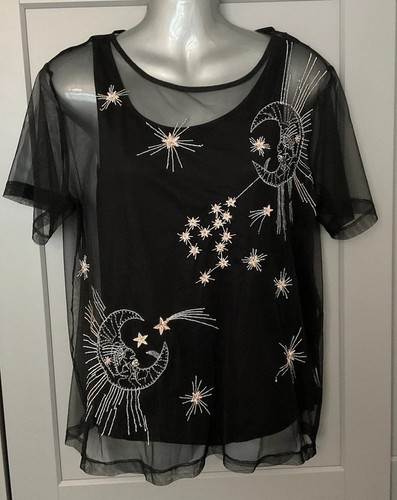Womens black top - top, size
